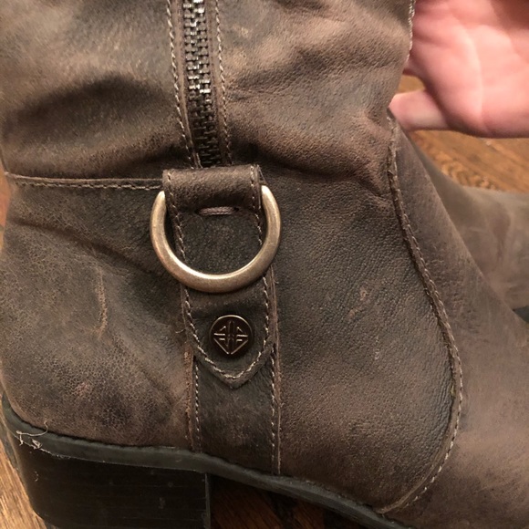 Antonio Melani Gray Riding Boots - Picture 2 of 6